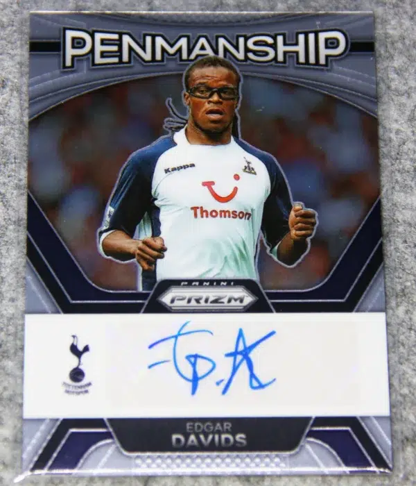 2023-24 Edgar Davids #P-ED Panini Prizm Premier League Penmanship - front