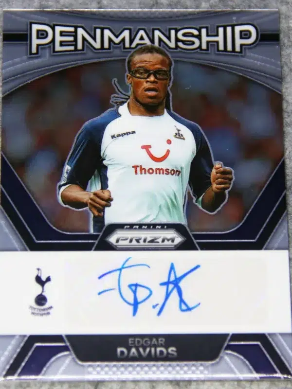 2023-24 Edgar Davids #P-ED Panini Prizm Premier League Penmanship - front