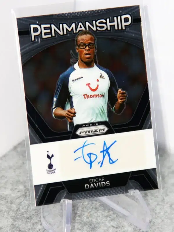 2023-24 Edgar Davids #P-ED Panini Prizm Premier League Penmanship - stand