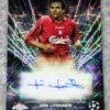 2023-24 Jari Litmanen #BLA-JL Topps Chrome UEFA Club Competitions Black Lazer Refractor Autograph - front