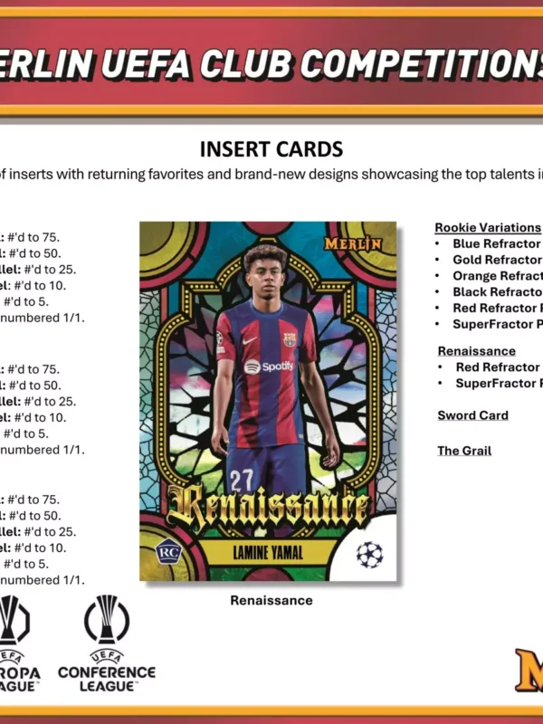 2023-24 Topps Chrome Merlin UEFA Club Competitions Soccer Hobby Box - Sealed - supplier3