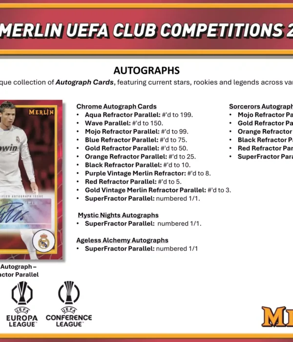 2023-24 Topps Chrome Merlin UEFA Club Competitions Soccer Hobby Box - Sealed - supplier4
