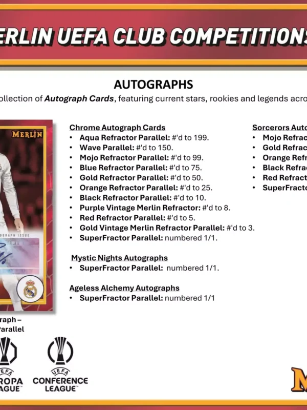 2023-24 Topps Chrome Merlin UEFA Club Competitions Soccer Hobby Box - Sealed - supplier4