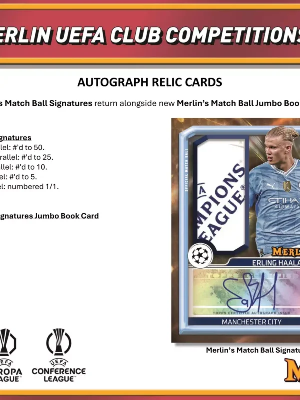 2023-24 Topps Chrome Merlin UEFA Club Competitions Soccer Hobby Box - Sealed - supplier5