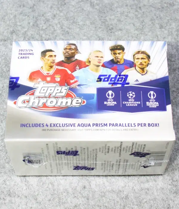 2023-24 Topps UEFA Chrome Club Competitions Value Box - Sealed - back