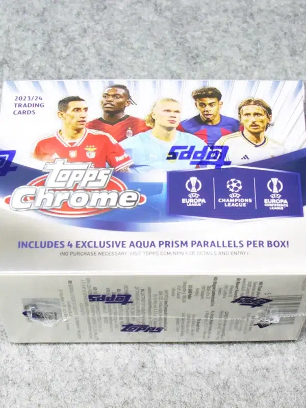 2023-24 Topps UEFA Chrome Club Competitions Value Box - Sealed - back