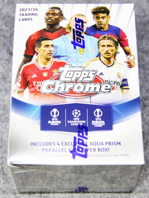 2023-24 Topps UEFA Chrome Club Competitions Value Box - Sealed - front