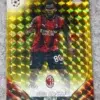 2023-24 Yunus Musah #89 Topps Chrome UEFA Champions League Gold Geometric Refractor SN#4 - front