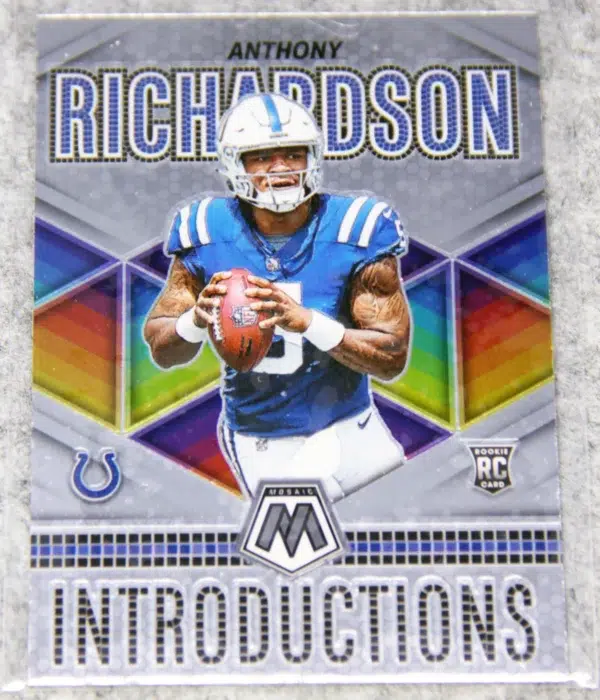 2023 Anthony Richardson #I-3 Panini Mosaic No Huddle Introductions RC - front