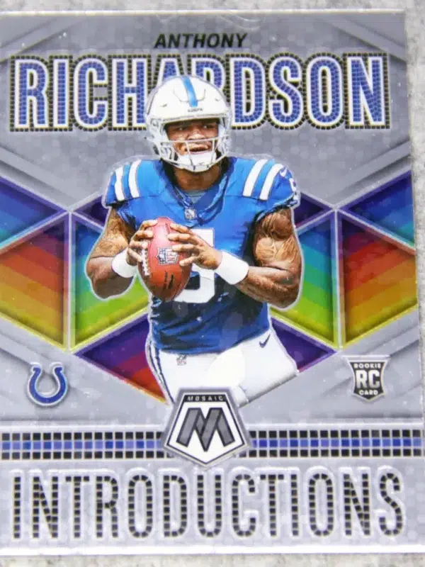 2023 Anthony Richardson #I-3 Panini Mosaic No Huddle Introductions RC - front
