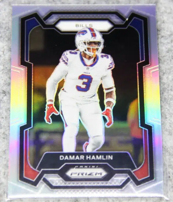2023 Damar Hamlin #27 Panini Prizm Silver Prizm - front