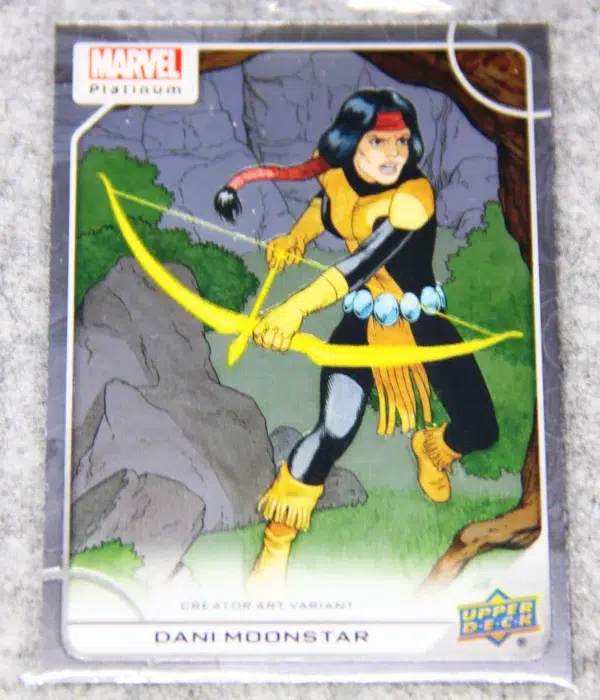 2023 Dani Moonstar #28-V Upper Deck Marvel Platinum Creator Art Variant SP - front