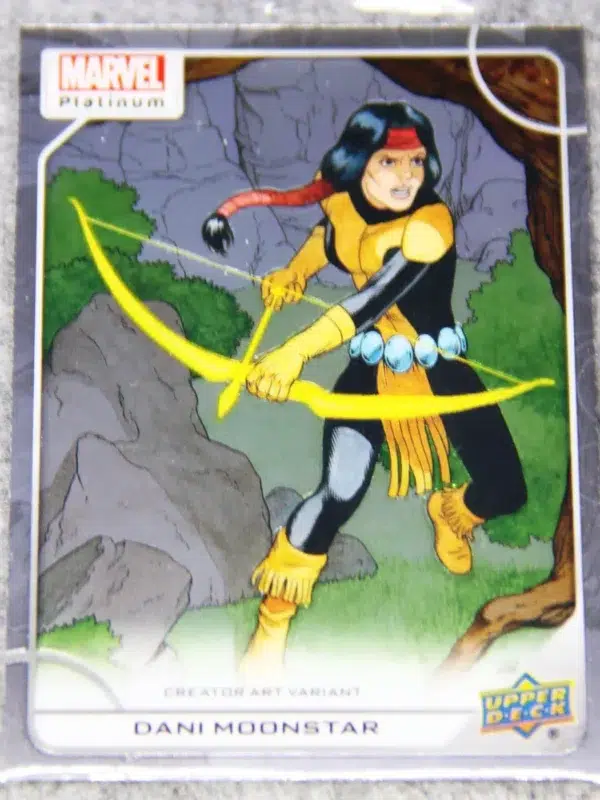2023 Dani Moonstar #28-V Upper Deck Marvel Platinum Creator Art Variant SP - front