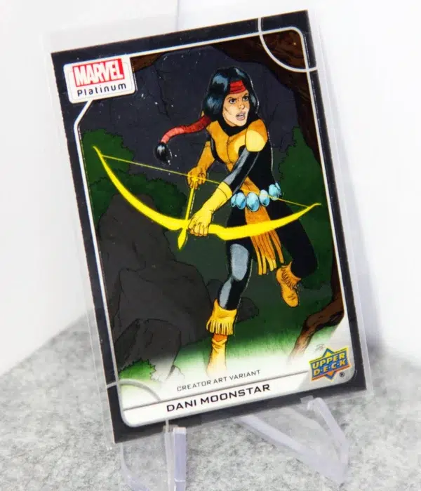 2023 Dani Moonstar #28-V Upper Deck Marvel Platinum Creator Art Variant SP - stand