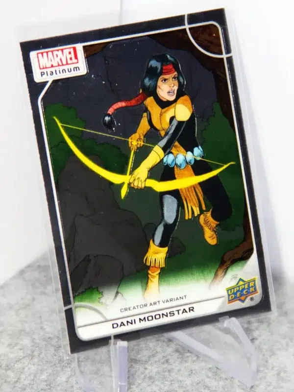 2023 Dani Moonstar #28-V Upper Deck Marvel Platinum Creator Art Variant SP - stand