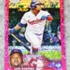 2023 Jose Ramirez #38 Topps Chrome Magenta Speckle Refractor SN#171 - front