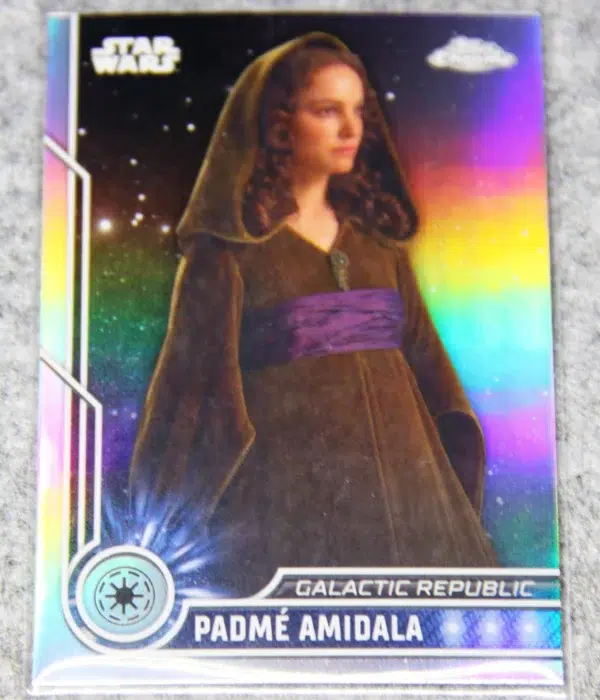 2023 Padme Amidala #49 Topps Star Wars Chrome Galactic Republic Refractor - front