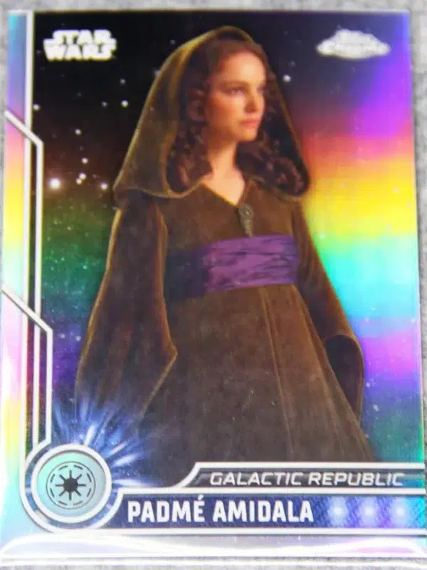 2023 Padme Amidala #49 Topps Star Wars Chrome Galactic Republic Refractor - front