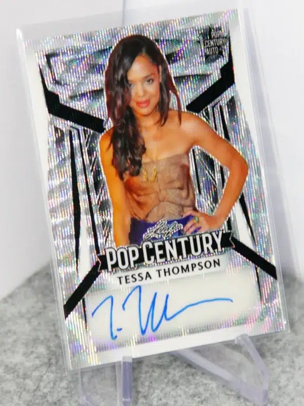 2023 Tessa Thompson #BA-TT2 Leaf Pop Century 1st Pop Century Auto Silver Wave SN#11 - stand
