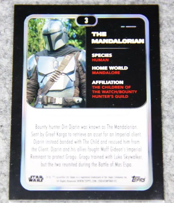 2023 The Mandalorian #19 Topps Star Wars The Mandalorian - back