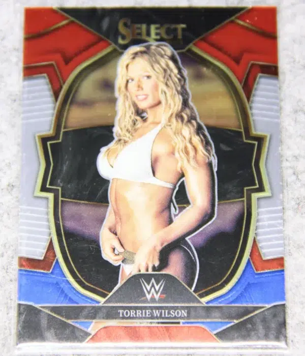2023 Torrie Wilson #41 Panini WWE Select Concourse Red & Blue Prizm - front