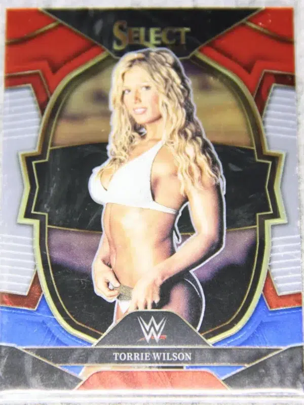 2023 Torrie Wilson #41 Panini WWE Select Concourse Red & Blue Prizm - front