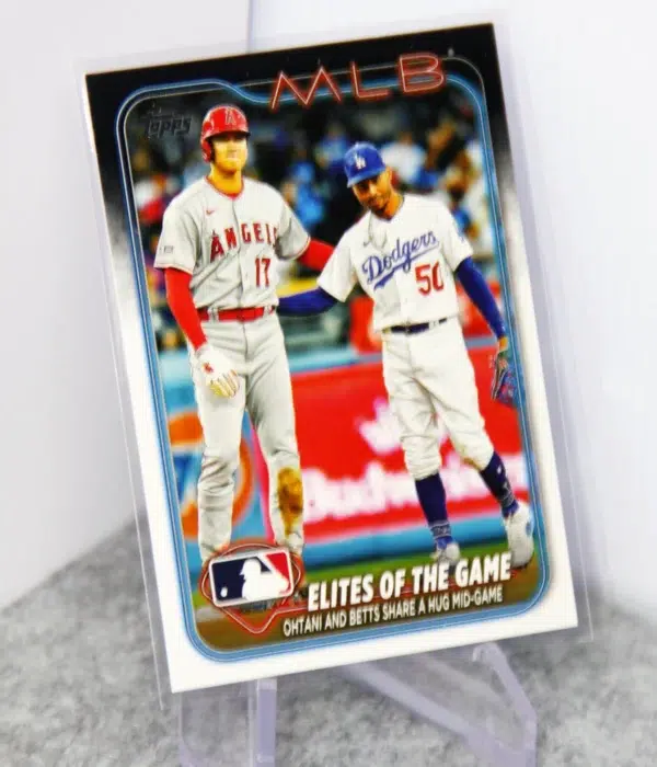 2024 Mookie Betts & Shohei Ohtani #138 Topps Series 1 MLB Elites of the Game - stand