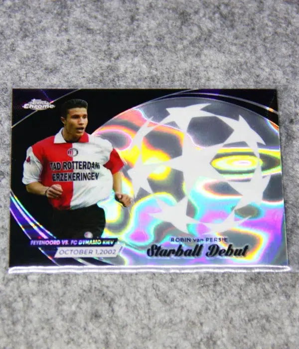 2024 Robin van Persie #SD-2 Topps Chrome UEFA Champions League Starball Debut Refractor - front