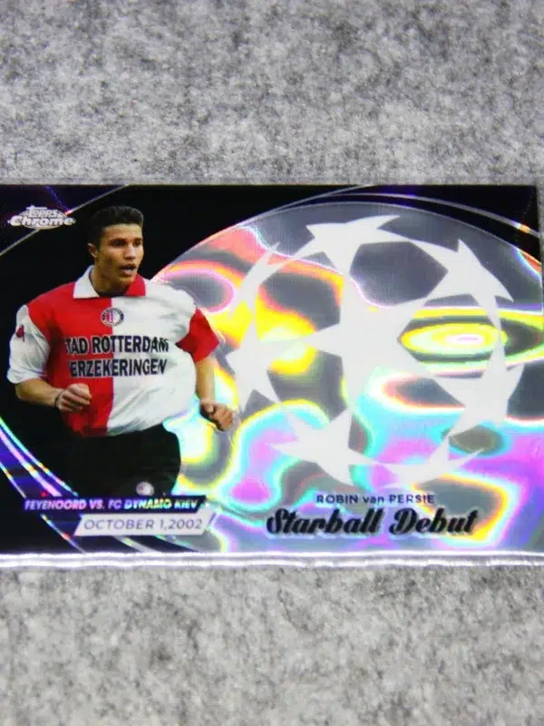 2024 Robin van Persie #SD-2 Topps Chrome UEFA Champions League Starball Debut Refractor - front