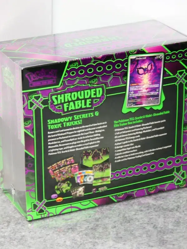 Pokemon TCG Scarlet & Violet Shrouded Fable Elite Trainer Box - back