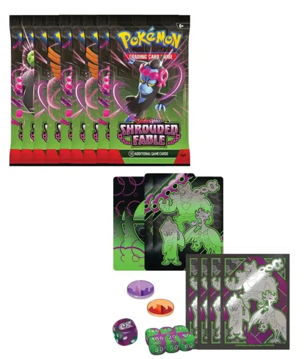 Pokemon TCG Scarlet  Violet Shrouded Fable Elite Trainer Box - overview