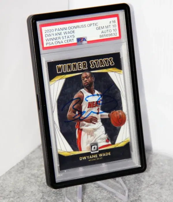 Premium Graded Card Protector Case for PSA Slabs - black - stand