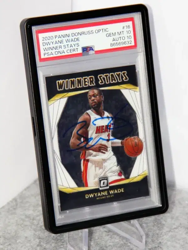 Premium Graded Card Protector Case for PSA Slabs - black - stand