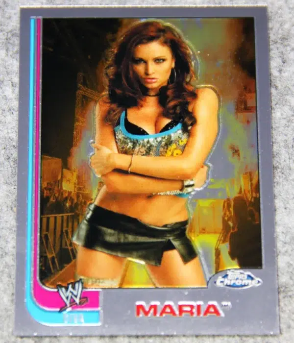 2008 Maria #65 Topps Chrome WWE Diva Heritage III - front