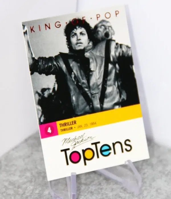 2011 Michael Jackson #170 Panini King of Pop TopTens Thriller - stand