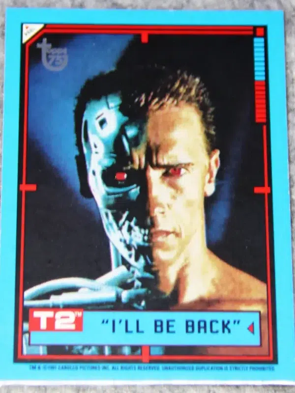 2013 Arnold Schwarzenegger #97 Topps 75th Anniversary 1991 Terminator 2 Judgement Day - front