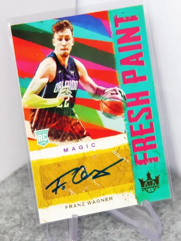 2021-22 Franz Wagner #FP-FWG Panini Court Kings Fresh Paint Autograph RC SN#162 - stand