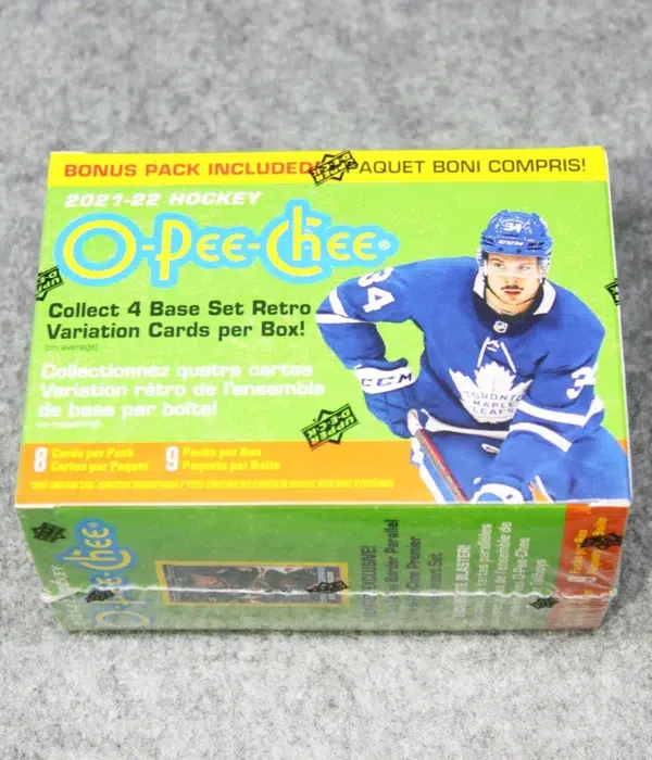 2021-22 Upper Deck O-Pee-Chee Hockey NHL Blaster Box - Sealed - back