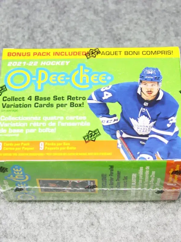 2021-22 Upper Deck O-Pee-Chee Hockey NHL Blaster Box - Sealed - back
