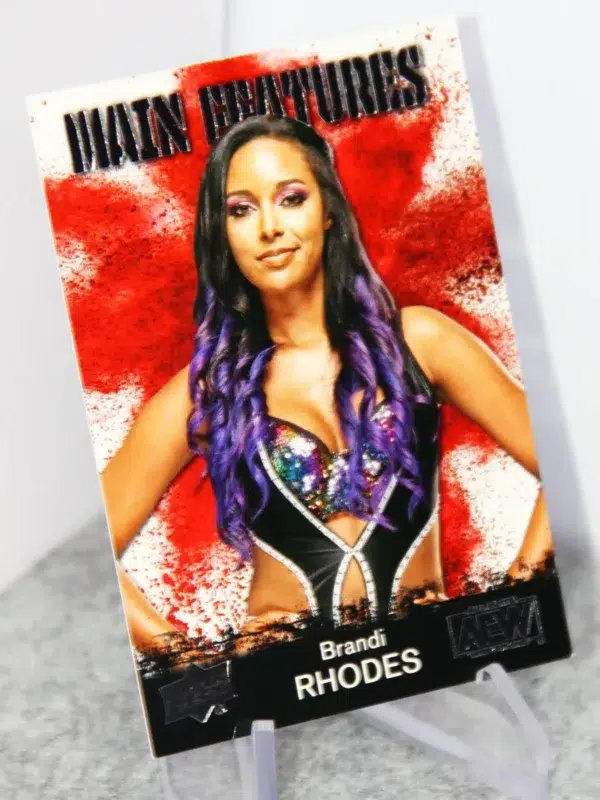 2021 Brandi Rhodes #MF-15 Upper Deck AEW Wrestling Main Features - stand