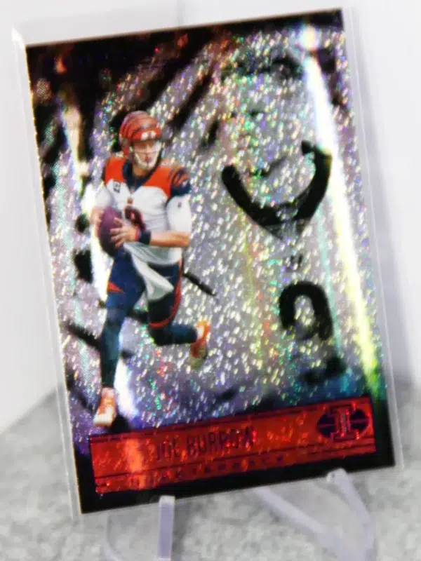 2021 Joe Burrow #40 Panini Illusions Trophy Collection Dots Parallel SP - stand