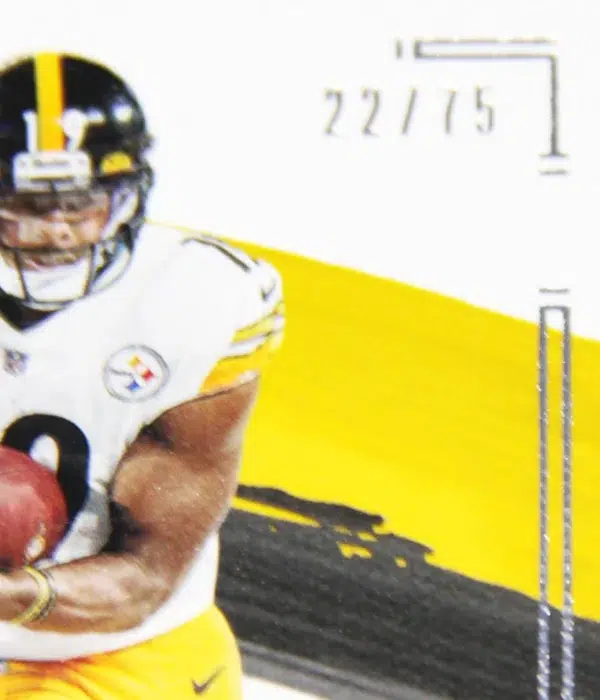 2021 Juju Smith-Schuster #82 Panini Impeccable Football SN#22 - detail