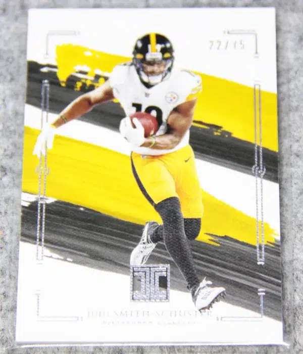 2021 Juju Smith-Schuster #82 Panini Impeccable Football SN#22 - front