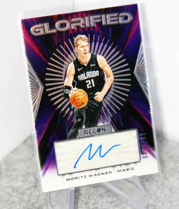 2022-24 Moritz Wagner #GS-WAG Panini Recon Glorified Autograph SN#67 - stand
