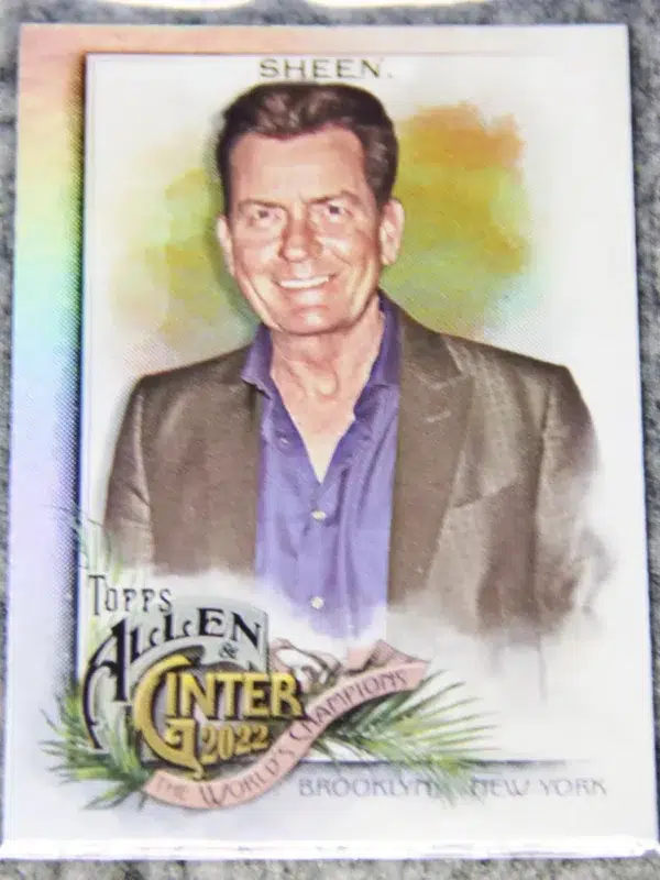 2022 Charlie Sheen #292 Topps Allen & Ginter Silver Foil Hot Box - front