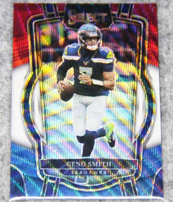 2022 Geno Smith #212 Panini Select Club Level Tri-Color SN#36 - front