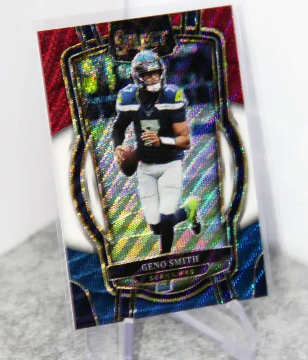2022 Geno Smith #212 Panini Select Club Level Tri-Color SN#36 - stand