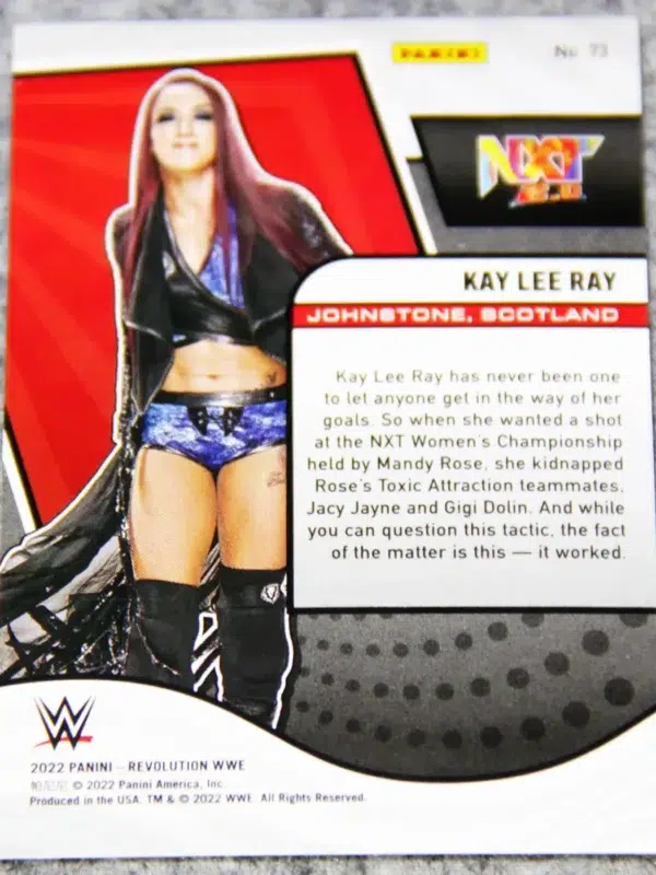 2022 Kay Lee Ray #73 Panini Revolution WWE NXT 2.0 - back