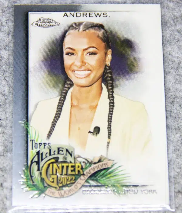 2022 Malika Andrews #258 Topps Chrome Allen & Ginter - front