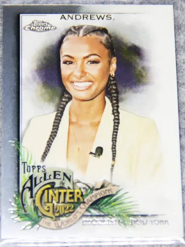 2022 Malika Andrews #258 Topps Chrome Allen & Ginter - front